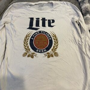 Miller Lite long sleeve shirt mens
